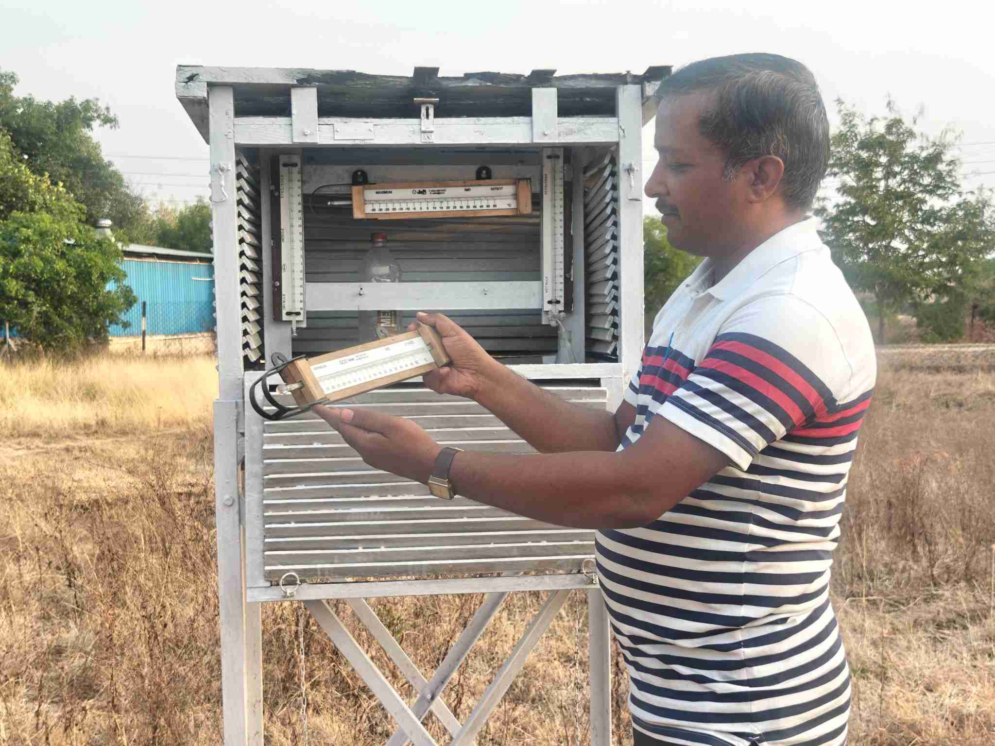 3. Stevenson Screen With Thermometers